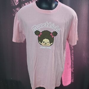 Monchhichi Pink Tee large
